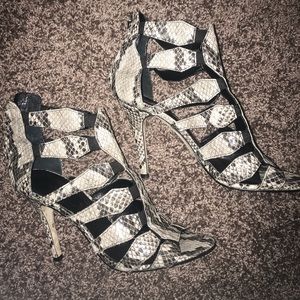 snakeskin heels